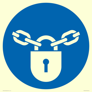 Mandatory: Keep locked